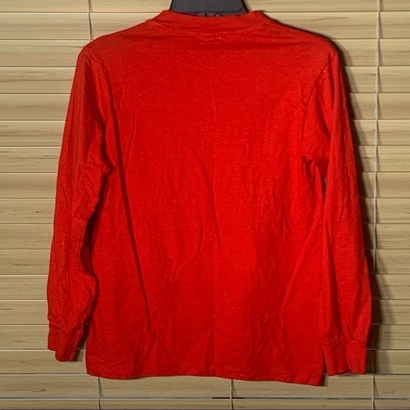 🔥🔥Mendocino T-shirt size S 34-36 Red long sleeve - Picture 3 of 3